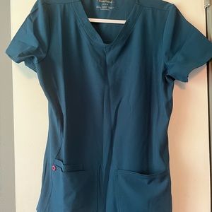 Teal Heartsoul scrub set